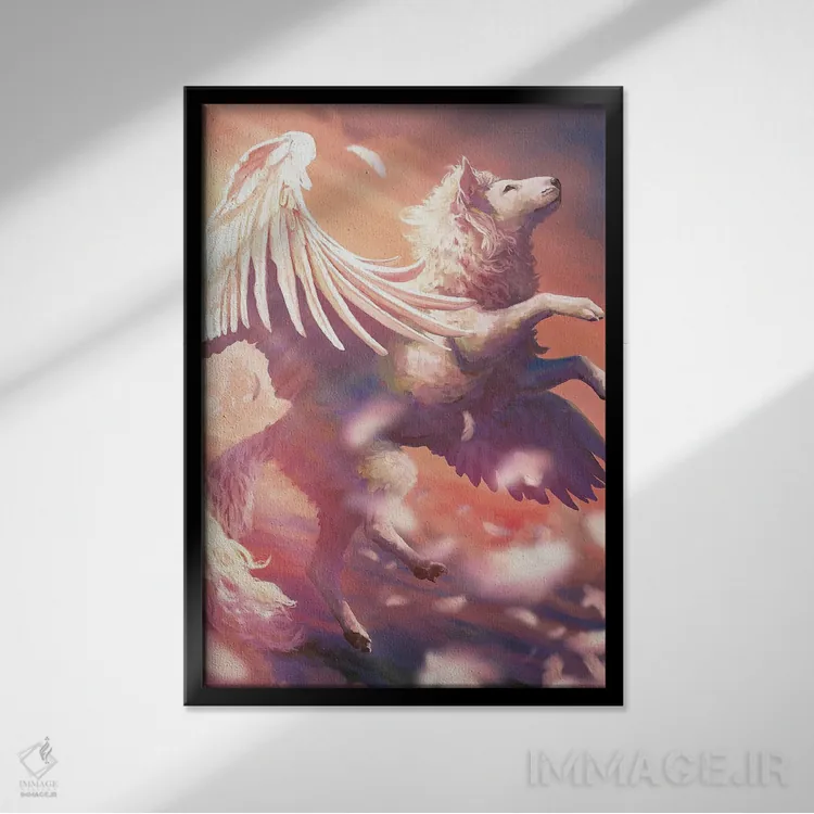 تابلو دکوراتیو آرالز اثر لوییز گلبی - نمای قابدار مشکی