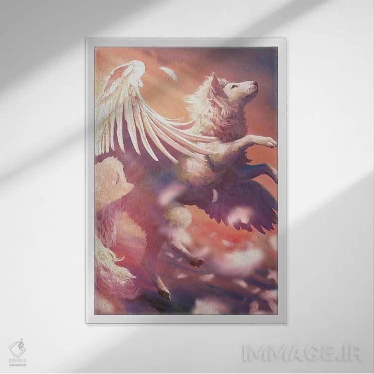 تابلو دکوراتیو آرالز اثر لوییز گلبی - نمای قابدار سفید