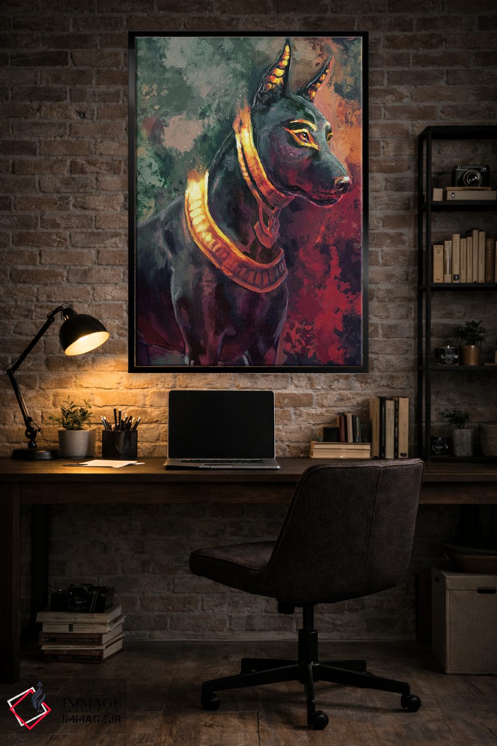 تابلو دکوراتیو آنووبیس اثر لوییز گلبی - D4B