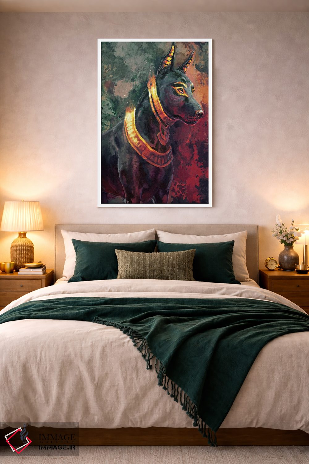 تابلو دکوراتیو آنووبیس اثر لوییز گلبی - D2W