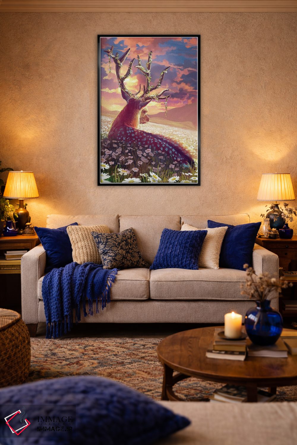 تابلو دکوراتیو دشت گل های مروارید اثر لوییز گلبی - D5B