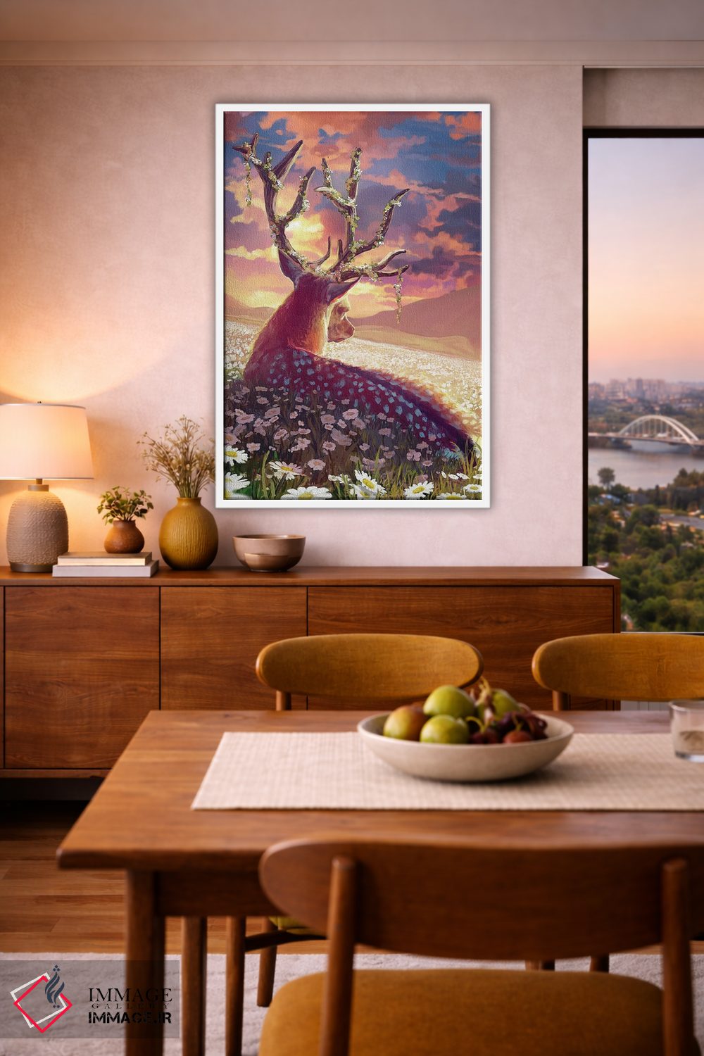 تابلو دکوراتیو دشت گل های مروارید اثر لوییز گلبی - D6W