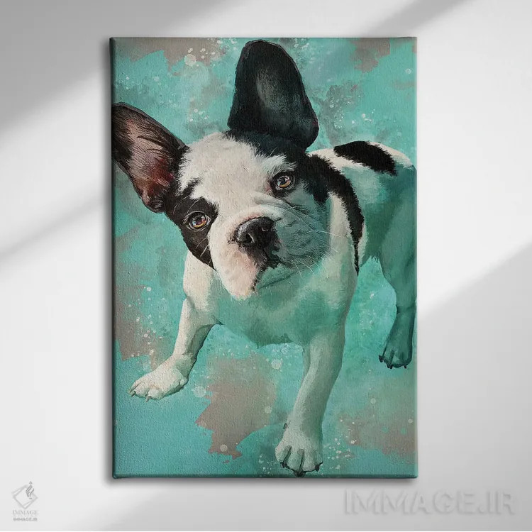 تابلو دکوراتیو فرنچی اثر لوییز گلبی - نمای روبهرو روی دیوار