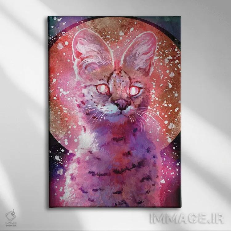 تابلو دکوراتیو فوشیا اثر لوییز گلبی - نمای روبهرو روی دیوار