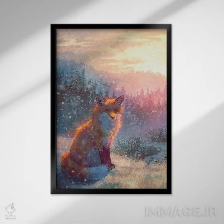 تابلو دکوراتیو آفتاب زمستانی اثر لوییز گلبی - نمای قابدار مشکی