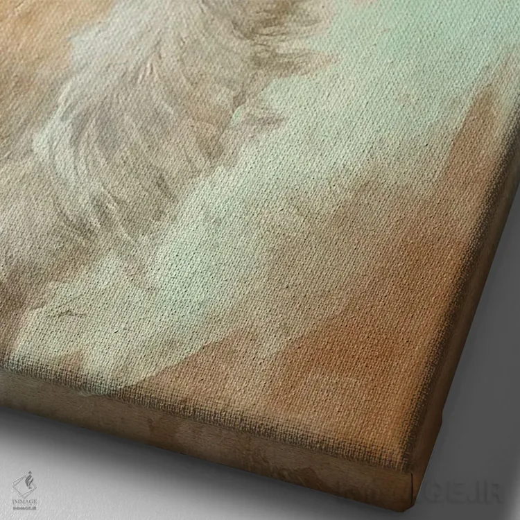 تابلو دکوراتیو وفاداری اثر لوییز گلبی - نمای نزدیک بافت بوم