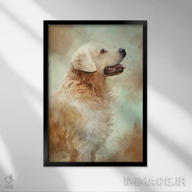 تابلو دکوراتیو وفاداری اثر لوییز گلبی - نمای قابدار مشکی