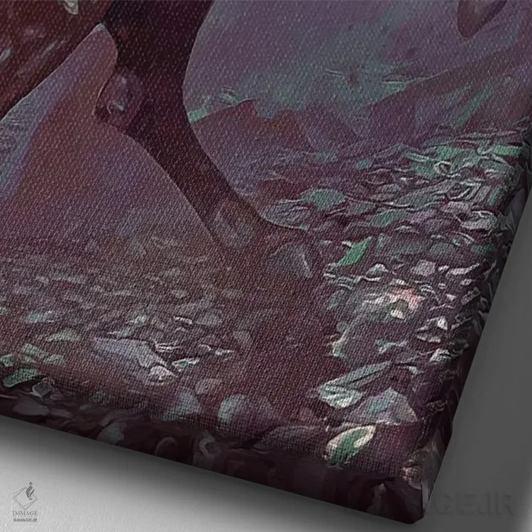 تابلو دکوراتیو راهنمایی اثر لوییز گلبی - نمای نزدیک بافت بوم