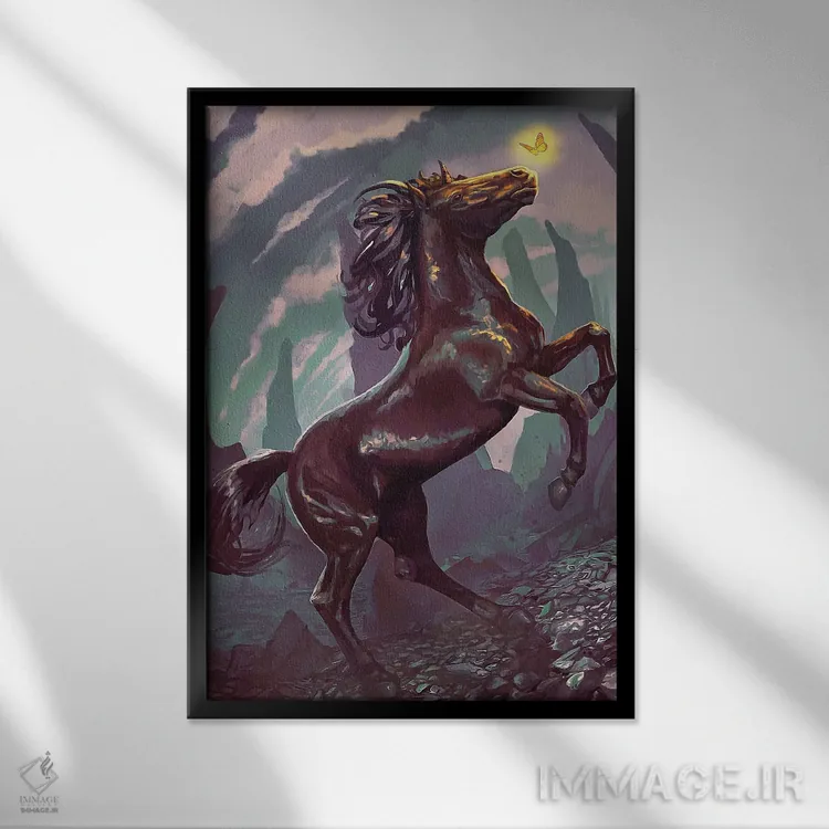 تابلو دکوراتیو راهنمایی اثر لوییز گلبی - نمای قابدار مشکی