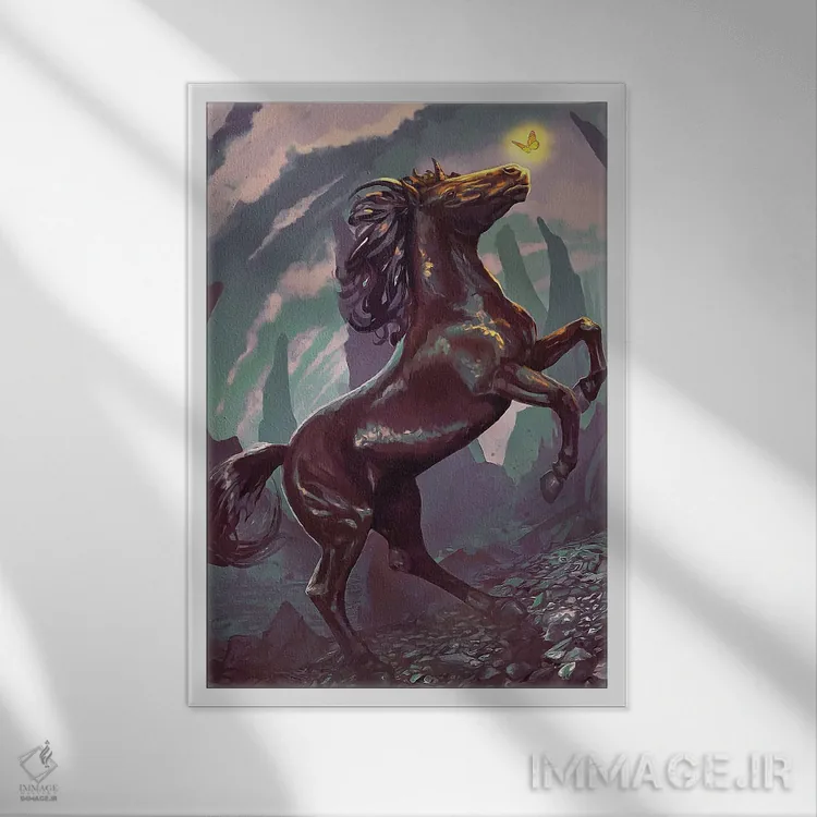 تابلو دکوراتیو راهنمایی اثر لوییز گلبی - نمای قابدار سفید