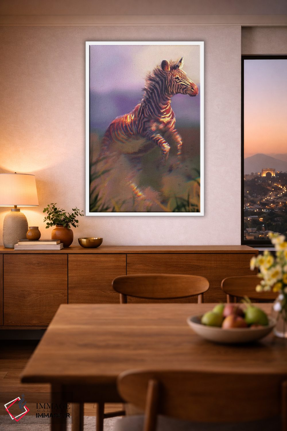 تابلو دکوراتیو گورخر گریوی اثر لوییز گلبی - D1W