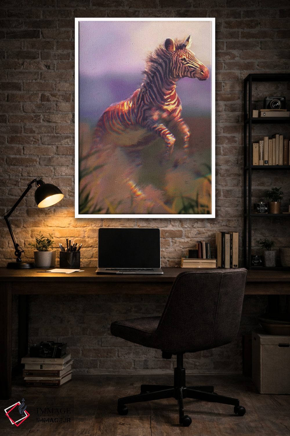 تابلو دکوراتیو گورخر گریوی اثر لوییز گلبی - D3W