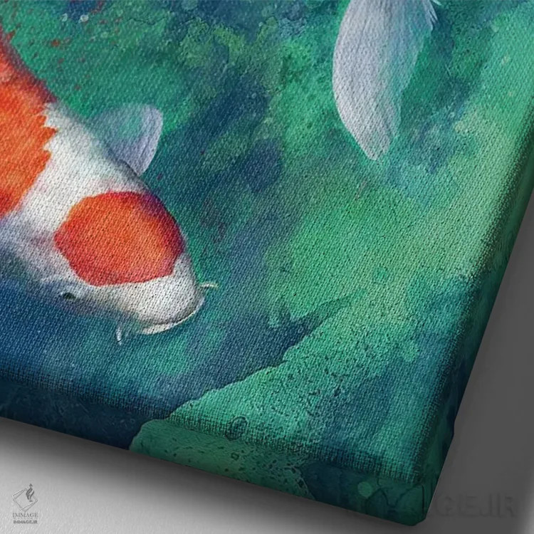 تابلو دکوراتیو کوی ذن اثر لوییز گلبی - نمای نزدیک بافت بوم