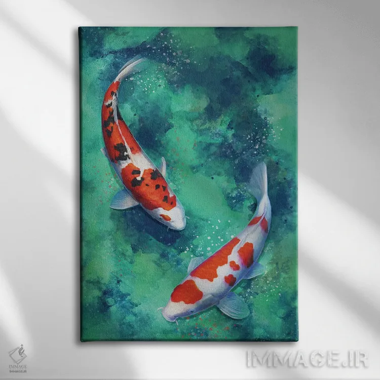 تابلو دکوراتیو کوی ذن راست اثر لوییز گلبی - نمای روبهرو روی دیوار