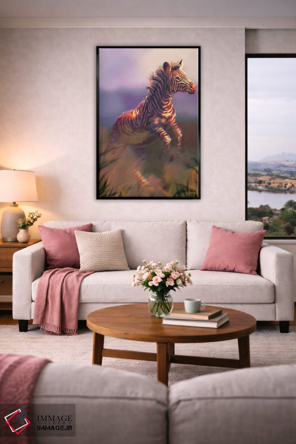 تابلو دکوراتیو گورخر گریوی اثر لوییز گلبی - D6B