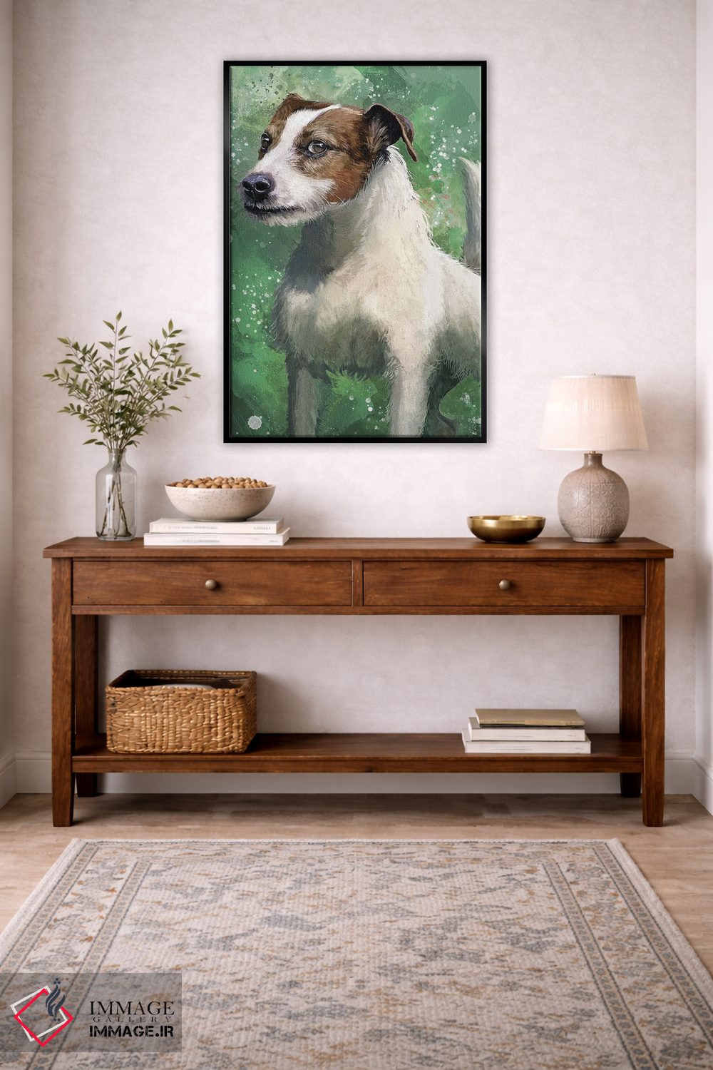تابلو دکوراتیو جک راسل اثر لوییز گلبی - D4B