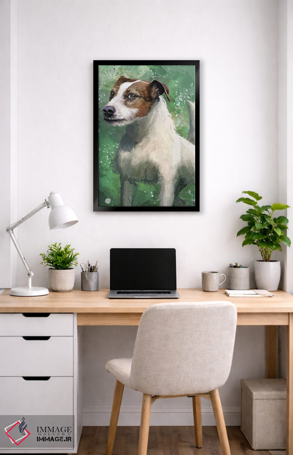 تابلو دکوراتیو جک راسل اثر لوییز گلبی - D5B