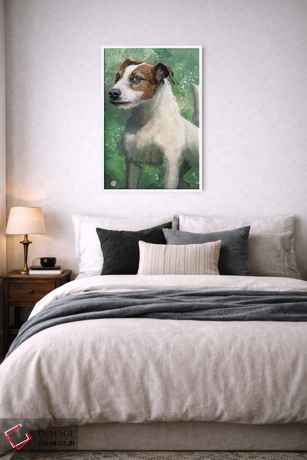 تابلو دکوراتیو جک راسل اثر لوییز گلبی - D6W