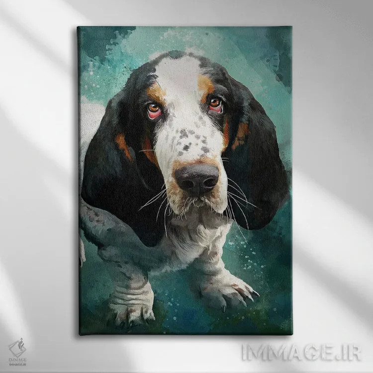 تابلو دکوراتیو بست هاوند اثر لوییز گلبی - نمای روبهرو روی دیوار