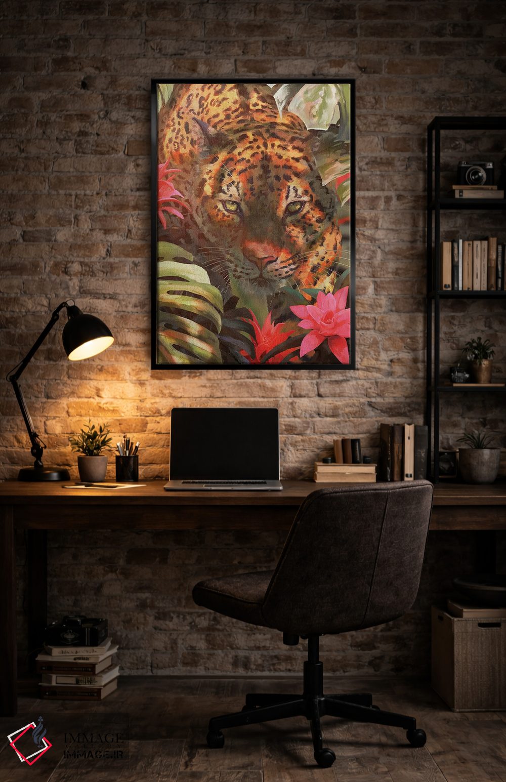 تابلو دکوراتیو شکارچی گرمسیری اثر لوییز گلبی - D6B