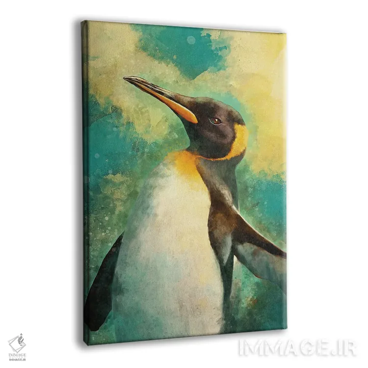 تابلو دکوراتیو پنگوئن اثر لوییز گلبی - نمای پرسپکتیو محصول