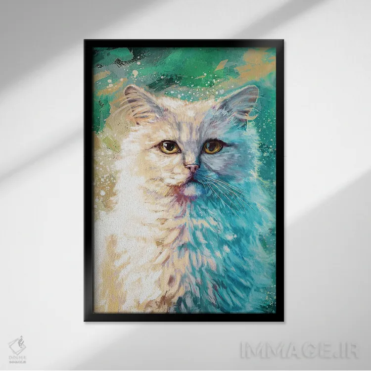 تابلو دکوراتیو پرشین اثر لوییز گلبی - نمای قابدار مشکی