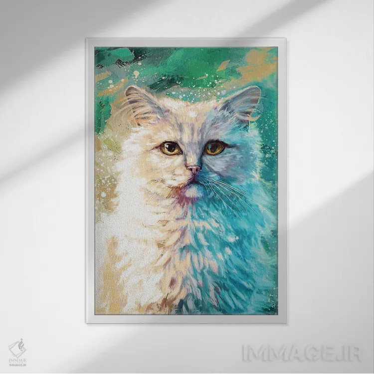 تابلو دکوراتیو پرشین اثر لوییز گلبی - نمای قابدار سفید