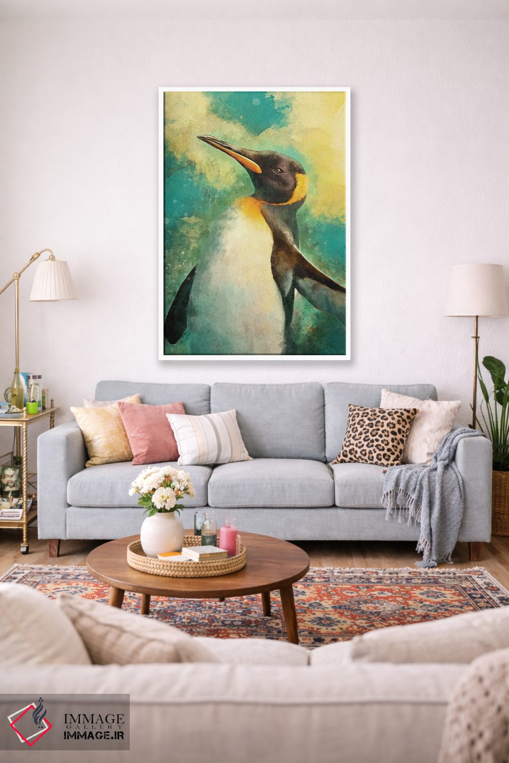 تابلو دکوراتیو پنگوئن اثر لوییز گلبی - D1W