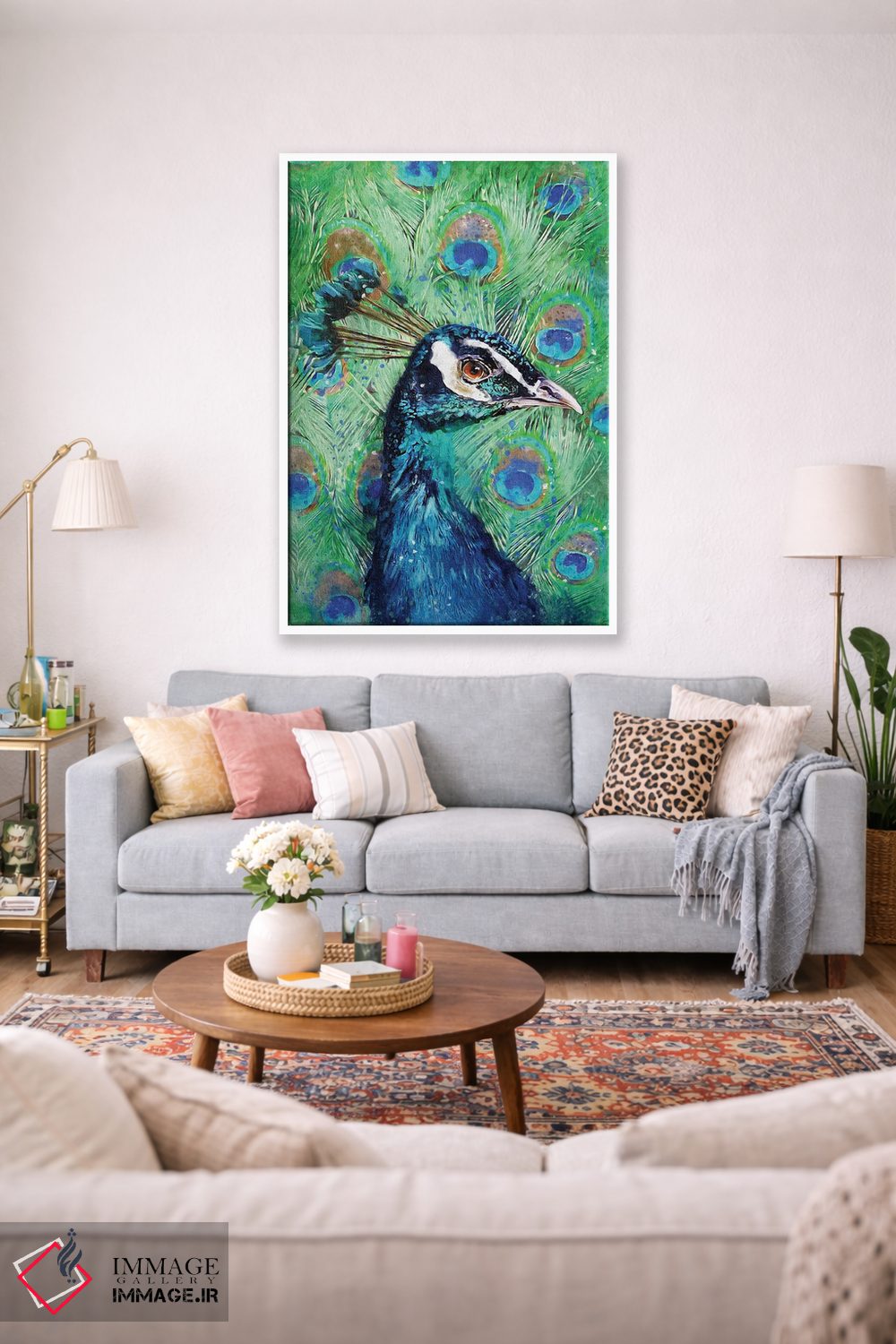 تابلو دکوراتیو طاووس اثر لوییز گلبی - D1W