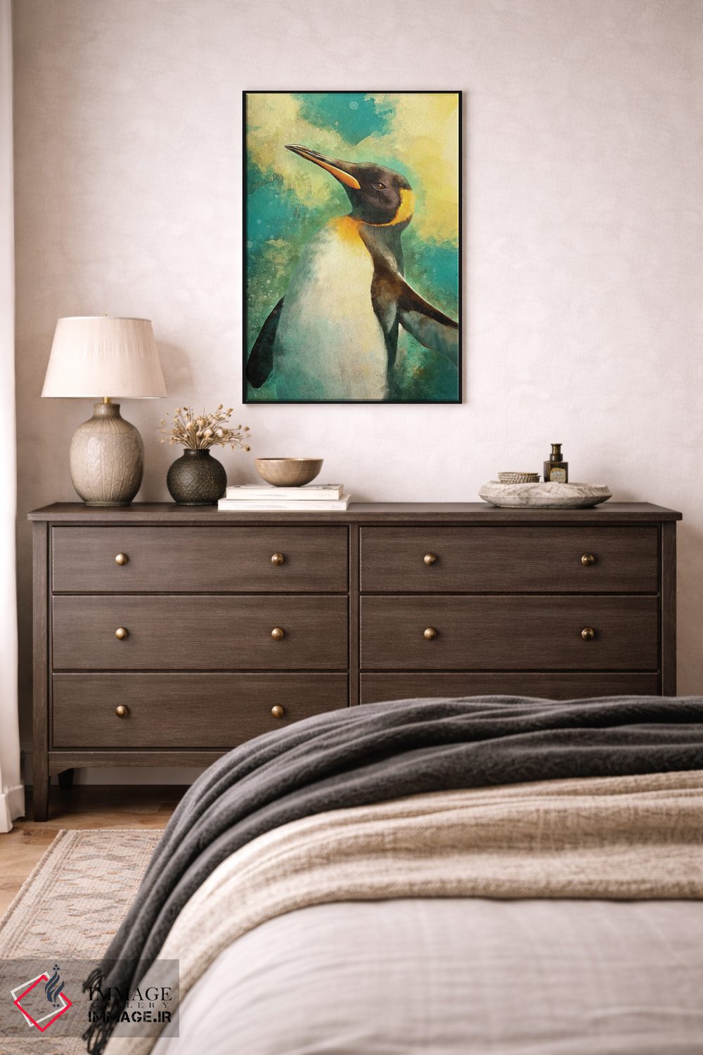 تابلو دکوراتیو پنگوئن اثر لوییز گلبی - D5B