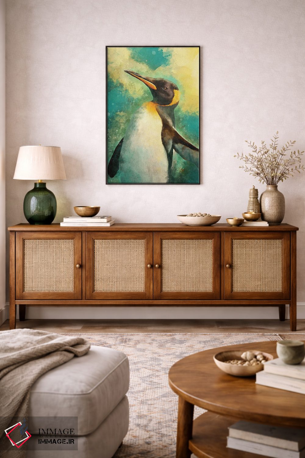 تابلو دکوراتیو پنگوئن اثر لوییز گلبی - D4B