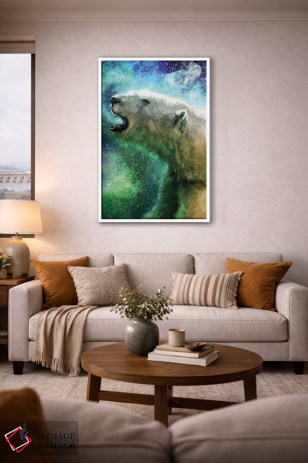 تابلو دکوراتیو شفق قطبی اثر لوییز گلبی - D4W