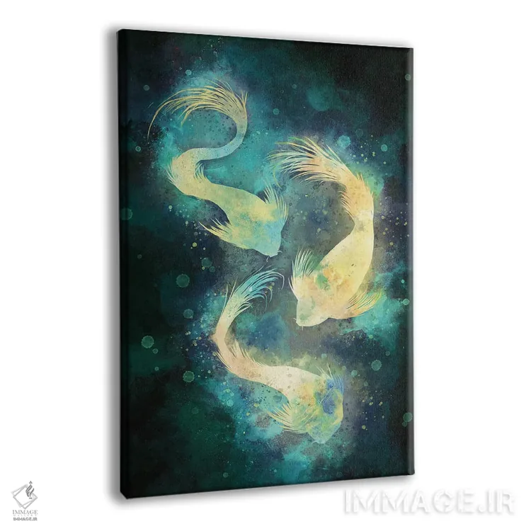 تابلو دکوراتیو ماهی اثر لوییز گلبی - نمای پرسپکتیو محصول