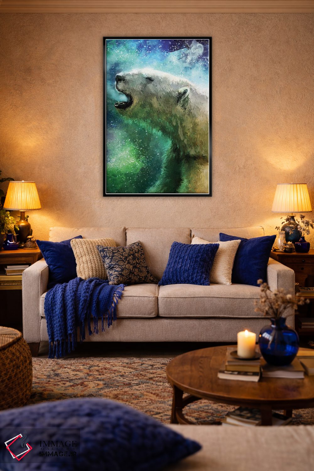 تابلو دکوراتیو شفق قطبی اثر لوییز گلبی - D6B