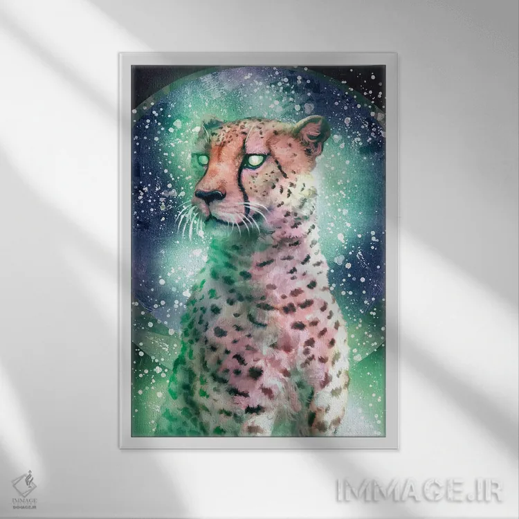 تابلو دکوراتیو یشم اثر لوییز گلبی - نمای قابدار سفید