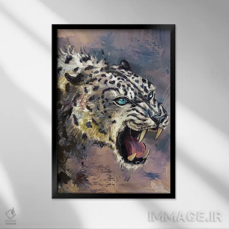 تابلو دکوراتیو غرش اثر لوییز گلبی - نمای قابدار مشکی