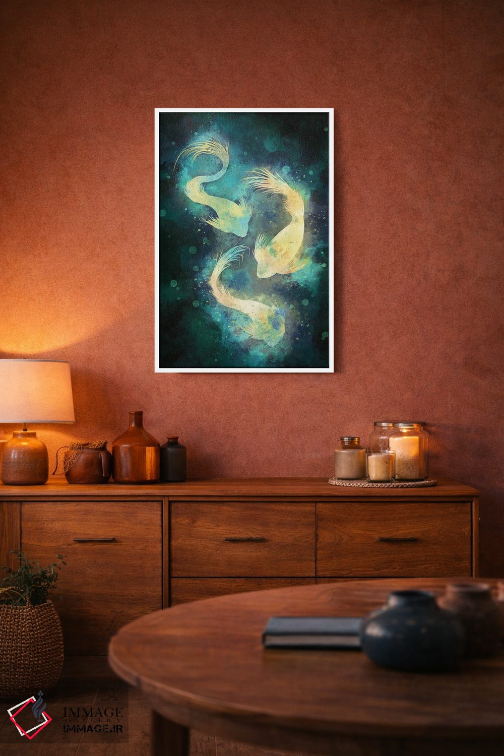 تابلو دکوراتیو ماهی اثر لوییز گلبی - D3W