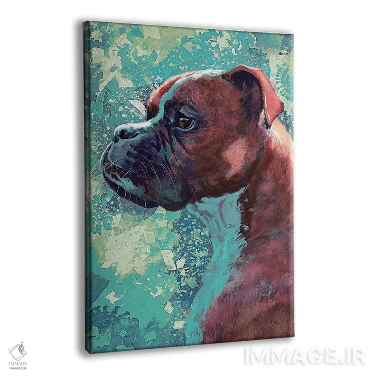 تابلو دکوراتیو باکسر اثر لوییز گلبی - نمای پرسپکتیو محصول