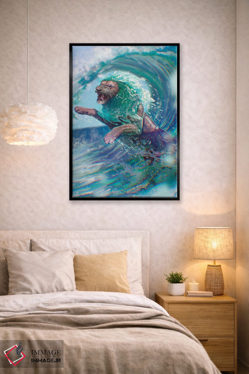 تابلو دکوراتیو شیر دریایی اثر لوییز گلبی - D1B