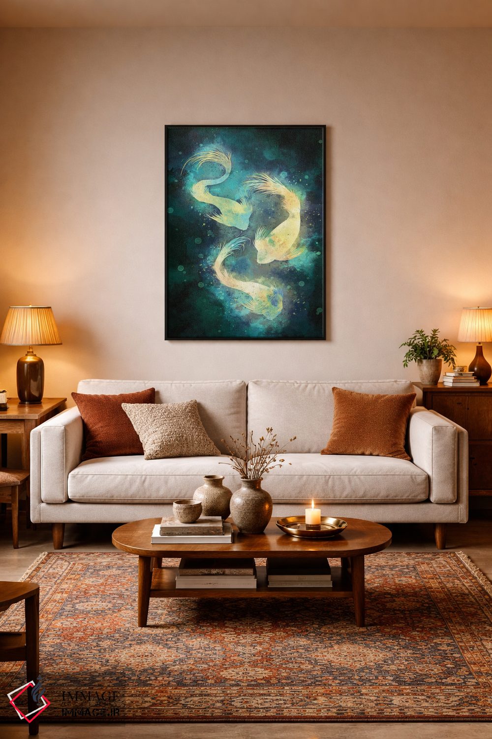 تابلو دکوراتیو ماهی اثر لوییز گلبی - D4B