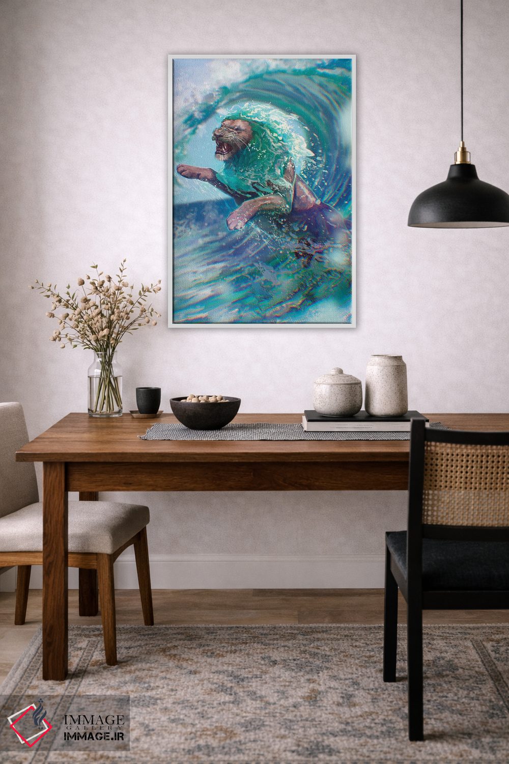 تابلو دکوراتیو شیر دریایی اثر لوییز گلبی - D4W