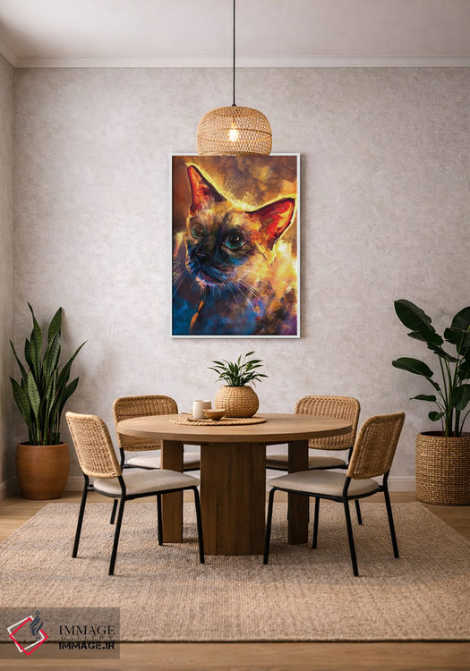 تابلو دکوراتیو سیامی اثر لوییز گلبی - D3W