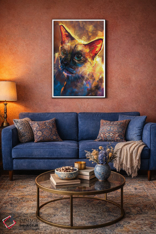 تابلو دکوراتیو سیامی اثر لوییز گلبی - D4W