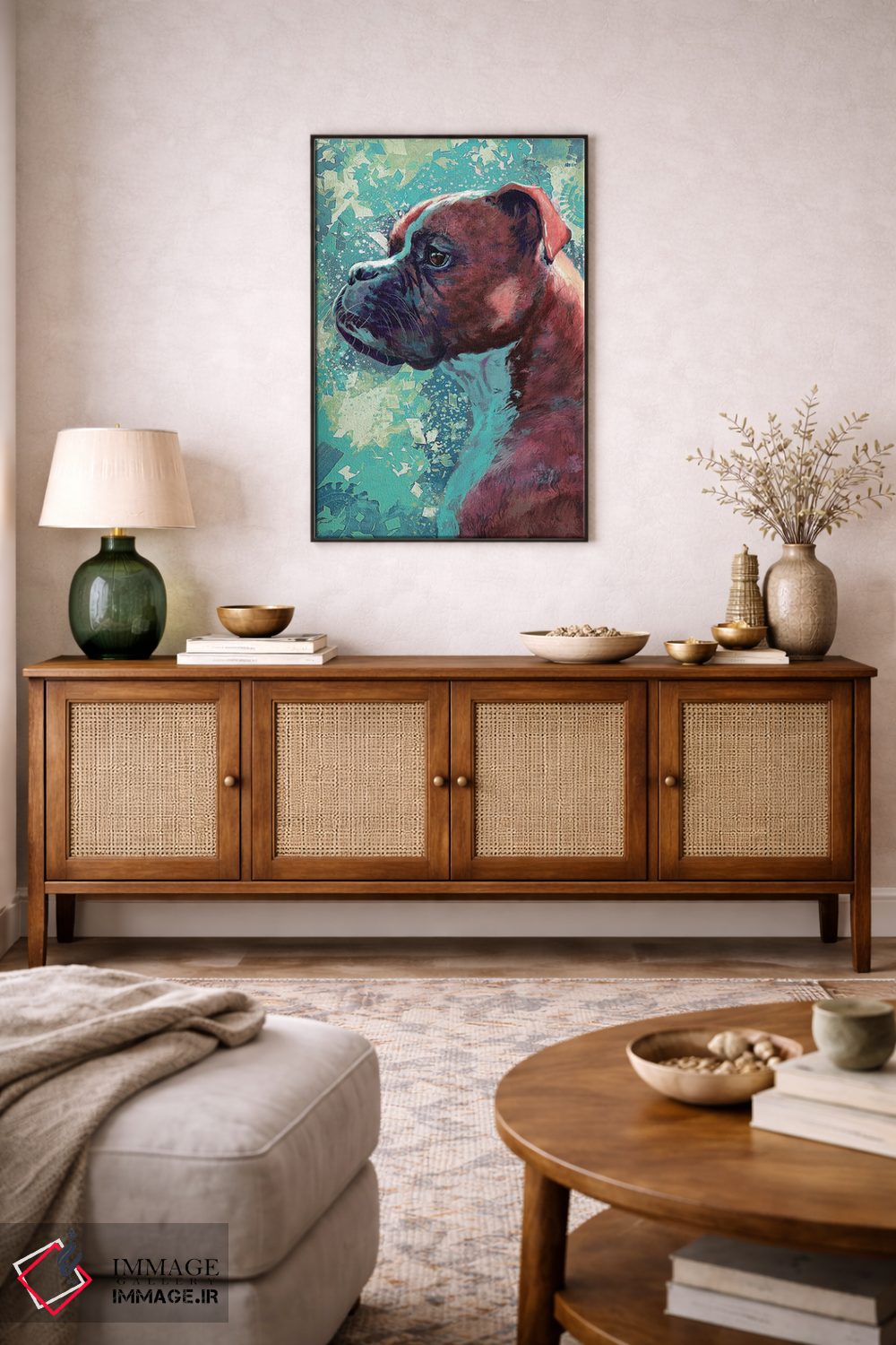 تابلو دکوراتیو باکسر اثر لوییز گلبی - D3B