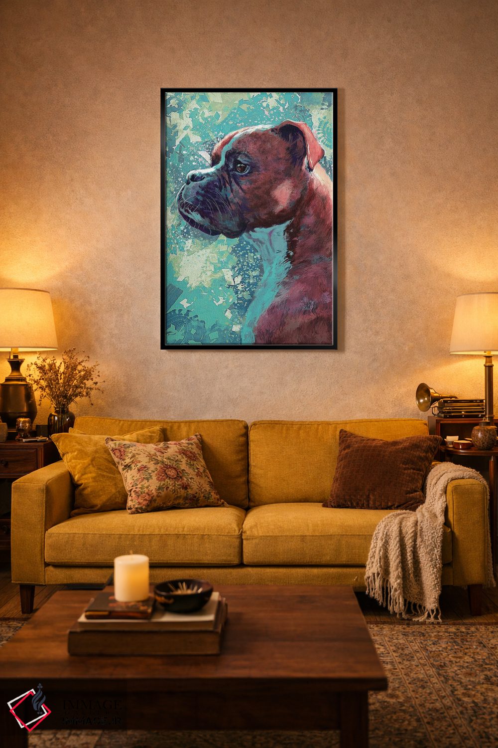 تابلو دکوراتیو باکسر اثر لوییز گلبی - D4B