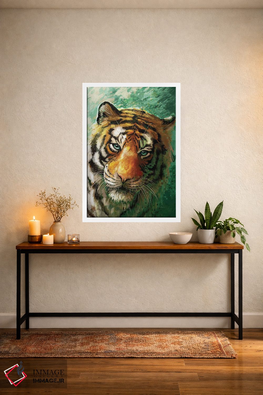 تابلو دکوراتیو ببر یشم اثر لوییز گلبی - D3W