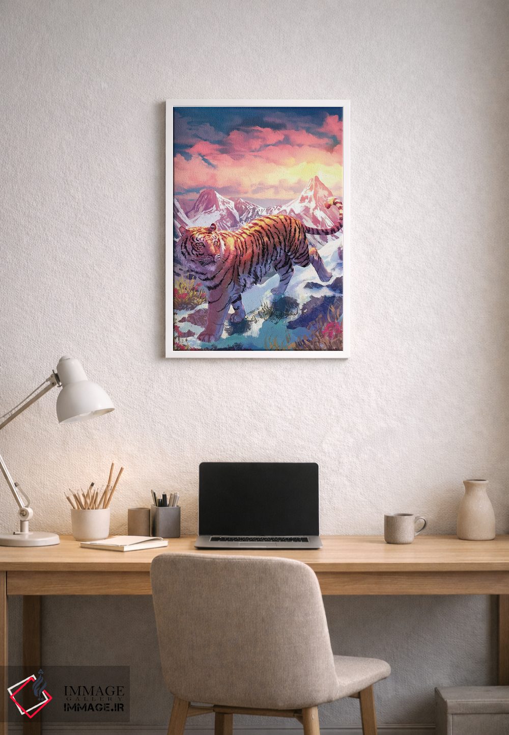تابلو دکوراتیو کوه ببر اثر لوییز گلبی - D1W