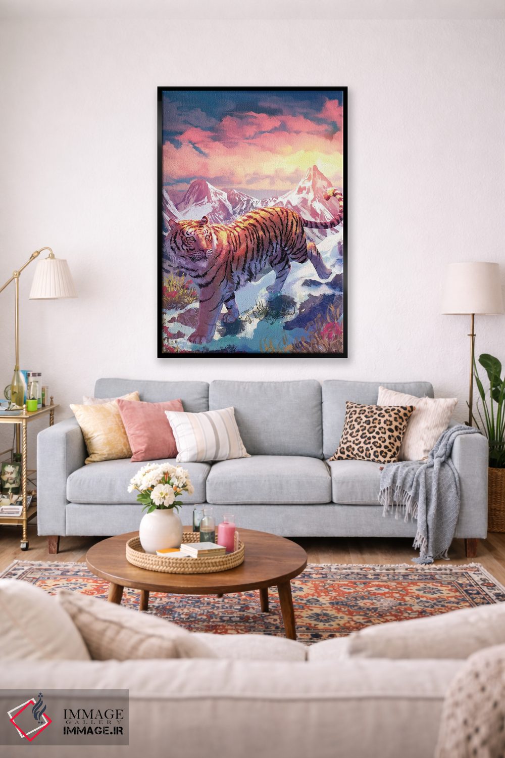 تابلو دکوراتیو کوه ببر اثر لوییز گلبی - D2B