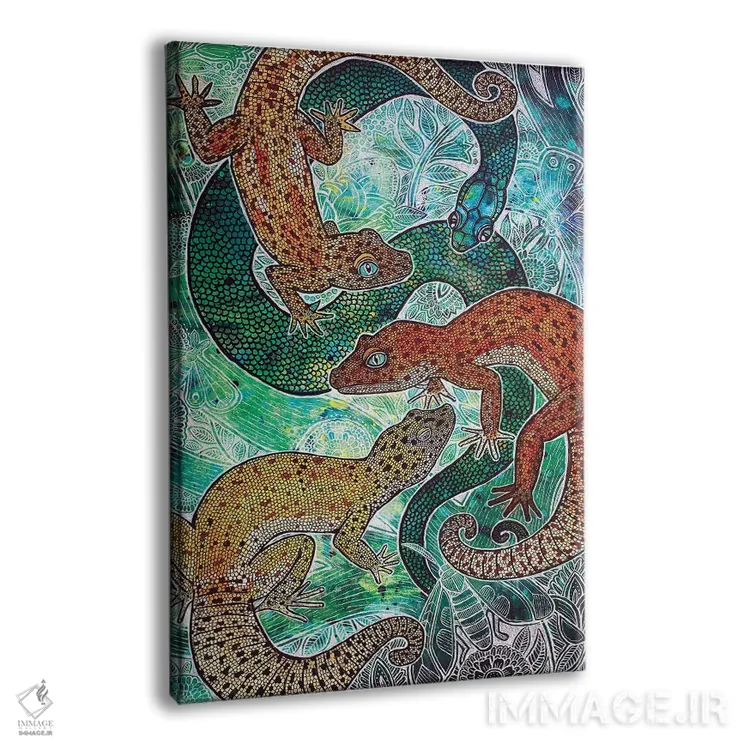 تابلو دکوراتیو هم گرایی اثر لینت شلی - نمای پرسپکتیو محصول