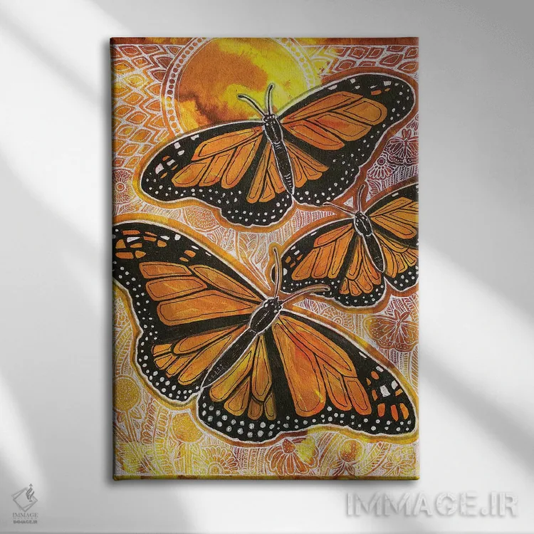 تابلو دکوراتیو آخرین پرواز تابستان اثر لینت شلی - نمای روبهرو روی دیوار